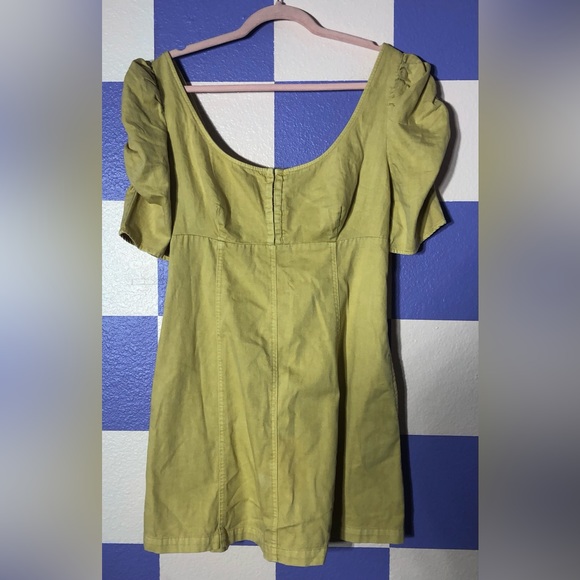 NWT Free People Cheyenne Denim Mini in Sand Dune - Size M - Picture 4 of 7